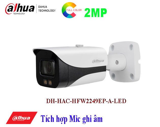 Camera 2MP Full - Color Starlight DH-HAC-HFW2249EP-A-LED