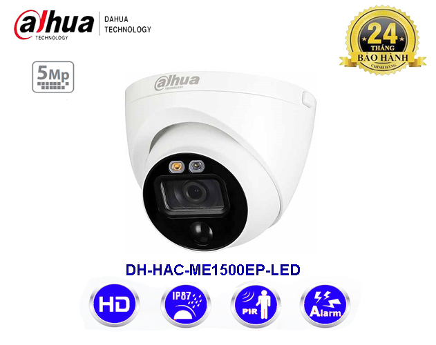 Camera 5MP HDCVI DH-HAC-ME1500EP-LED - TÍCH HỢP CẢM  BIẾN PIR LOẠI TRỪ BÁO ĐỘNG GIẢ