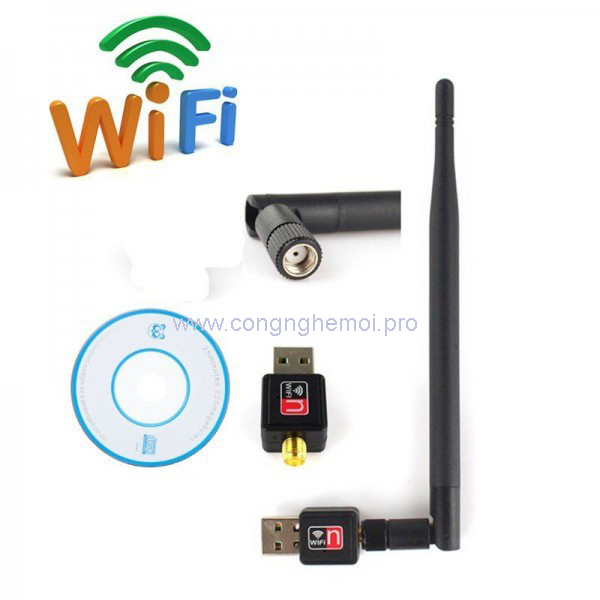 USB WIFI CÓ ĂNG TEN BẮT SÓNG MẠNG KHÔNG DÂY CHO PC, MÁY TÍNH BÀN